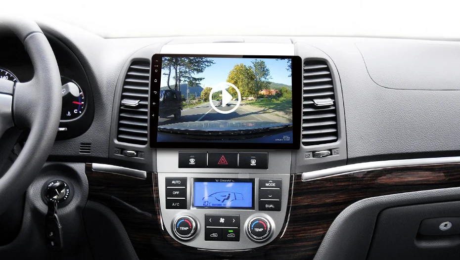 Автомобильный dvd-плеер gps навигационная система Радио Стерео Android 9,1 для hyundai Santa Fe 2006-2011