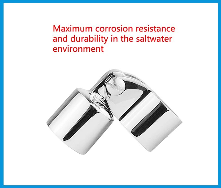 Нержавеющая сталь 316 лодка Бимини верхний фитинг Крышка Скольжения рукав труба глаз Конец крышка Челюсти Слайд зажим внешний глаз Конец навес труба