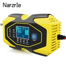 Volledige Automatische Auto Acculader 12V 6A Puls Reparatie Lcd-scherm Smart Snel Opladen Agm Deep Cycle Gel Lood-Acid Charger