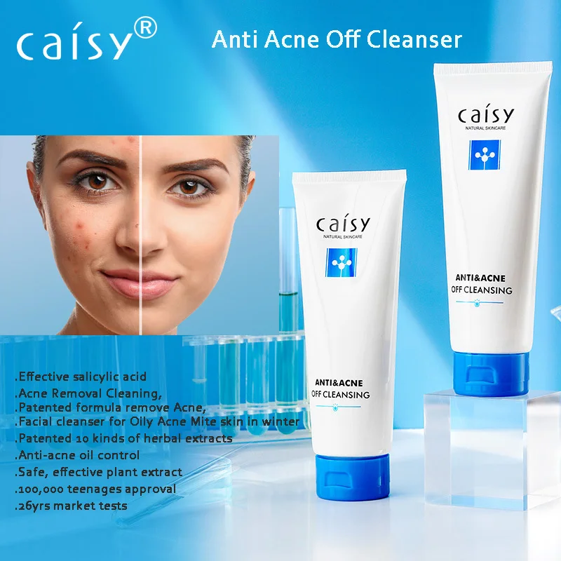 Anti Acne Off Cleanser, Patented Formula Remove Acne Blackhead, Facial Cleanser For Oily Acne