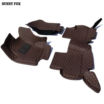 

Car floor mats Case for Audi A3 A4 A6 A7 A8 Q3 Q5 Q7 TT 5D Waterproof car-styling leather Anti-slip carpet liners