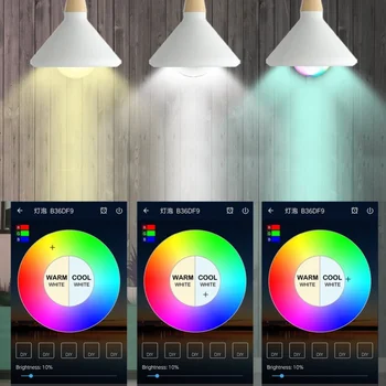 

E27 7W LED Lamp Smart Light Bulb Support Amazon Alexa Google Home Voice Control Wake-Up Light Wireless Home APP Control Durable