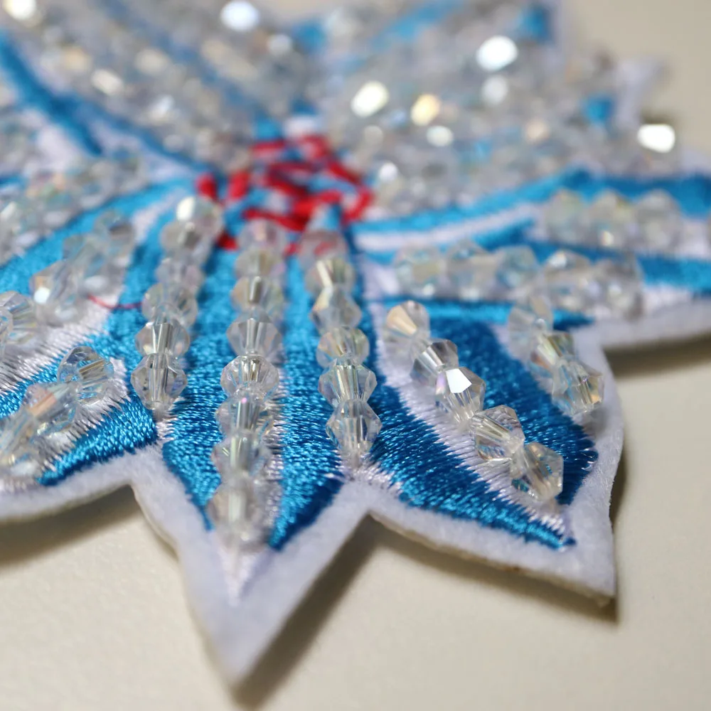 Fashion Tassel Heart Flower Beaded Embroidered Patches For Clothing Sew