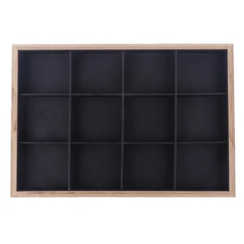 

Jewelry Organizer Display PU Leather Tray Necklace Ring Bracelet Show Box