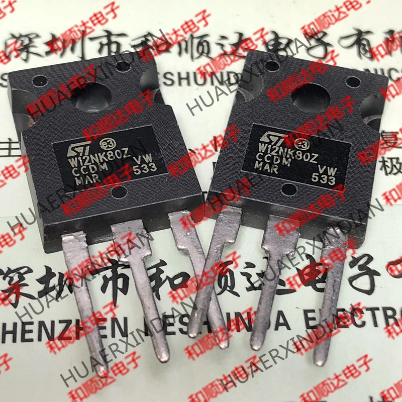 5 шт., новые оригинальные кнопки W12NK80Z STW12NK80Z-247 800V 10.5A