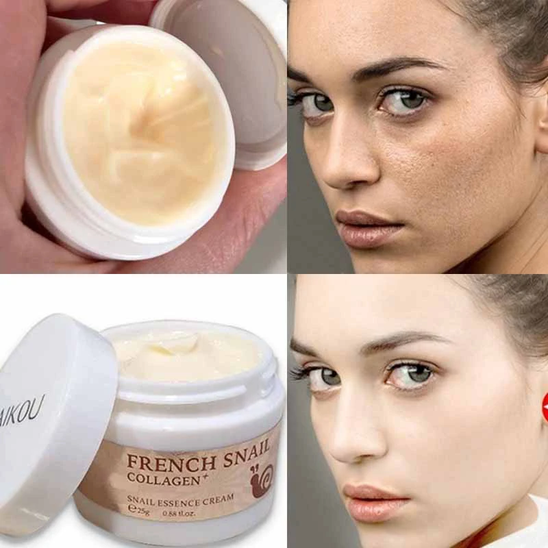 

Face Primer Make Up Moisturizer Brighten Snail Hyaluronic Acid Shrinking Pores Collagen Essence Facial Soft Cream Base