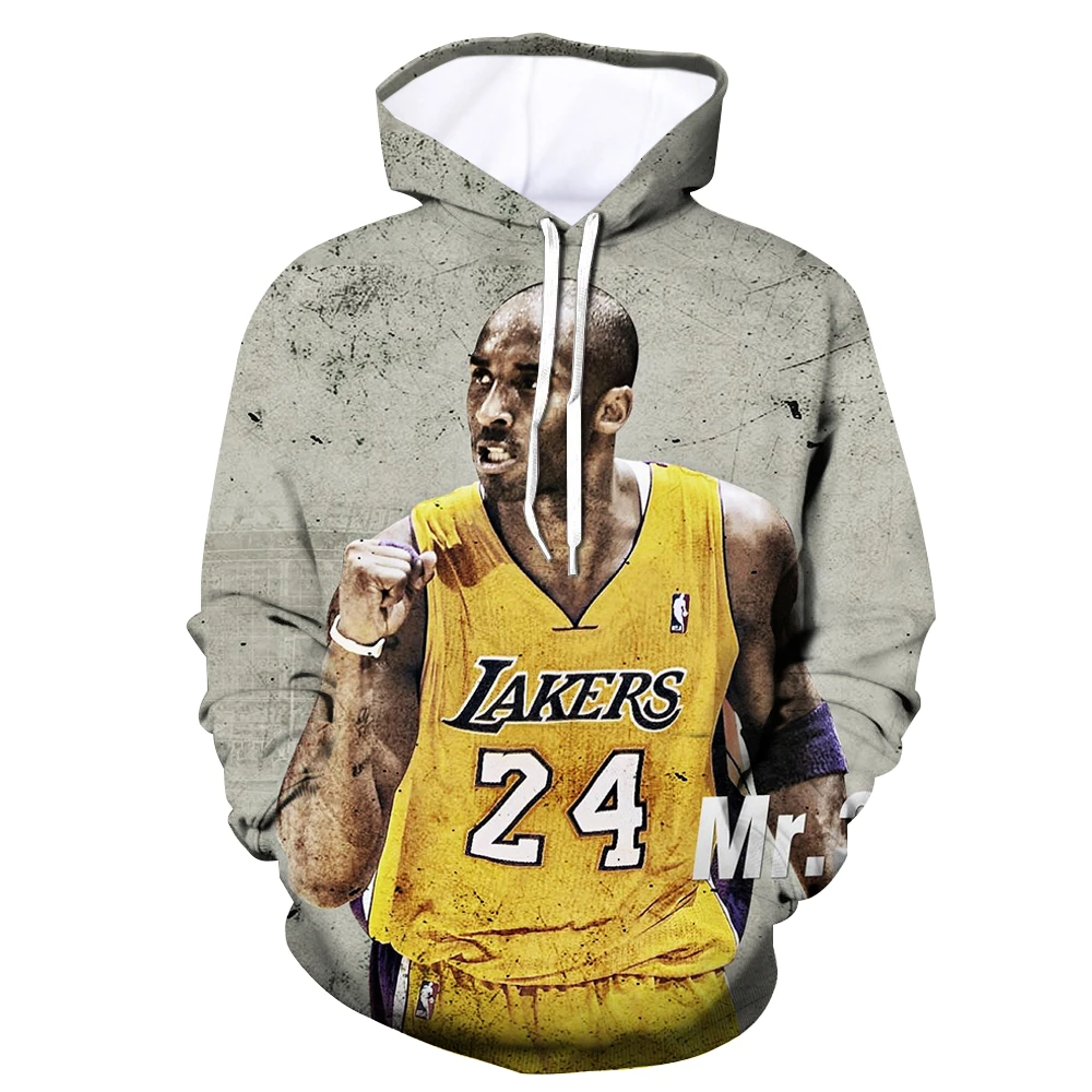 new Fashion Brand clothing hoodies Outerwear All-Star players Kobe Bryant 3d print Sweatshirt casual hip hop streetwear
