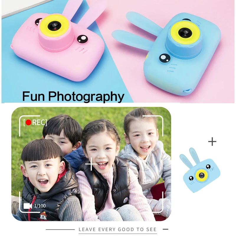 Детский мини-Камера Full HD 1080P Портативный цифрового видео фото Камера 2 дюймов Экран Дисплей Для детей игра игрушки исследования Камера