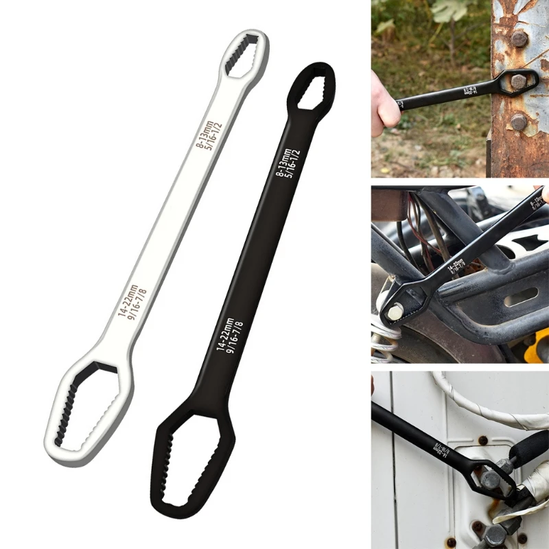 1 Pc Double End Wrenches Universal Spanner 14-22mm 8-13mm Wrench Key Screw Nuts Repair Quick Release Wide Used Professional | Инструменты