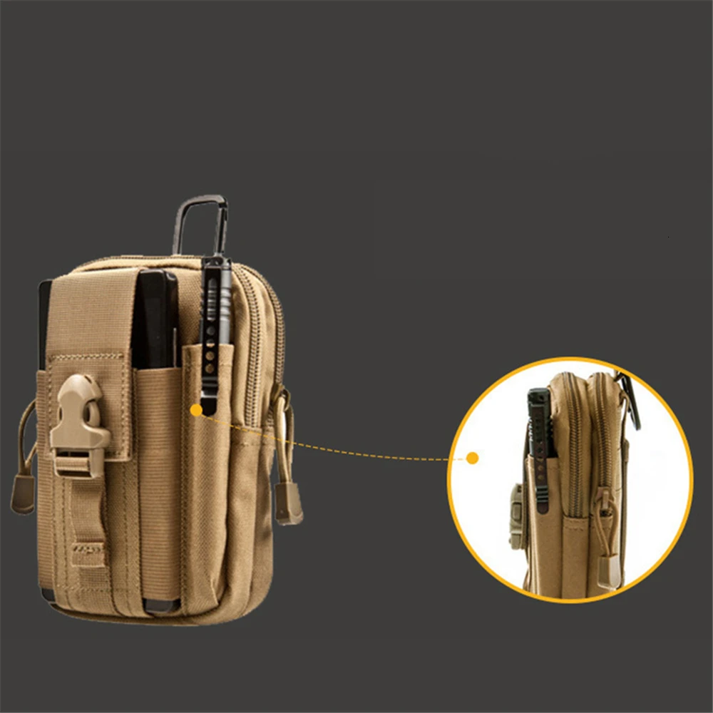 Molle сумка поясная Мужская тактическая сумка маленький карман Военная поясная сумка для бега дорожная походная сумка