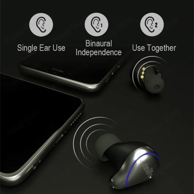 Портативный мини Беспроводной Bluetooth 5,0 наушники Водонепроницаемый пыле звука HiFi музыкальные наушники с зарядный чехол Fone De Ouvido