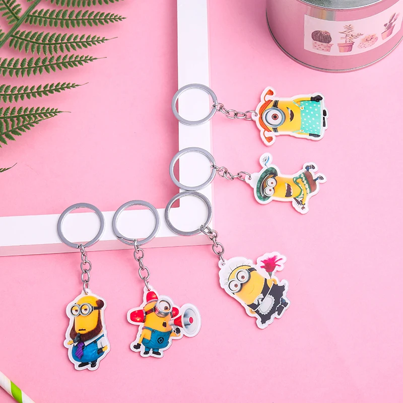 Милые Мультяшные брелоки для женщин 8 размеров забавный фильм Стюарт Кевин Боб