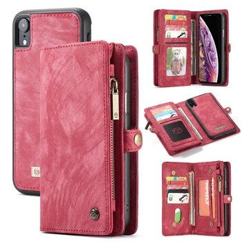 

CaseMe Vintage Leather Case For iPhone 12 Pro Max 11 Pro Max XS X XR 6 6s 8 7 Plus Magnetic Wallet Phone Case For iPhone SE 2020