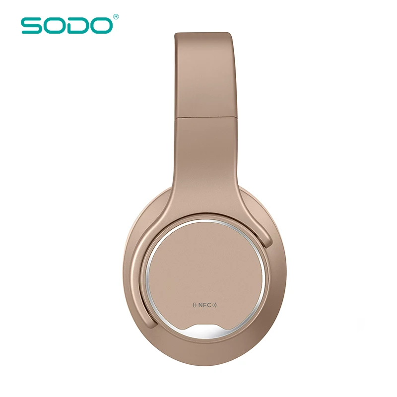 Высококачественные поворотные Bluetooth наушники SODO MH1 NFC 2 в 1 с динамиком