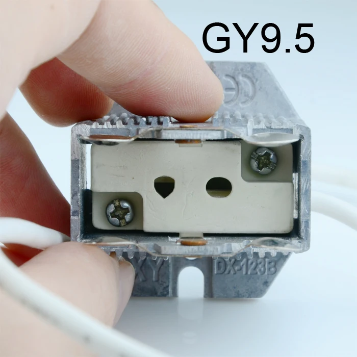 GY9.5 Цоколь лампы 150 Вт 200 Вт 250 Вт 575 Вт 1000wGX9. 5 GY9.5 G9.5 Bi pins держатели ламп, HMI MSD MSR HTI CSR галогенный HID светильник патрон - Цвет: GY9.5