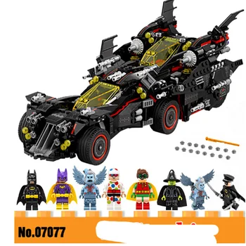 

Super Heros Batman Movie Ultimate Batmobile Fit Legoinglys Batman Figures Model Kit Educational Kids Toys Building bricks blocks