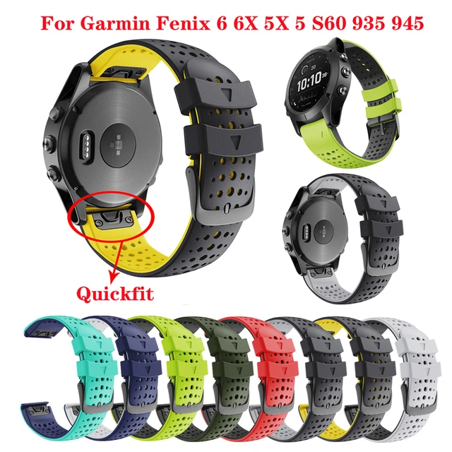 Bracelet Silicone QuickFit pour Montre Garmin Fenix 5X