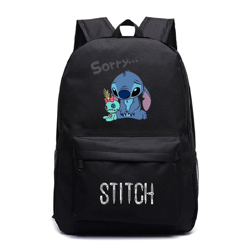 Sac Dos plecak Mochila Stitch школьный Аниме маленький рюкзак мужские школьные сумки для девочек-подростков мультфильм унисекс индивидуальный логотип - Цвет: 2