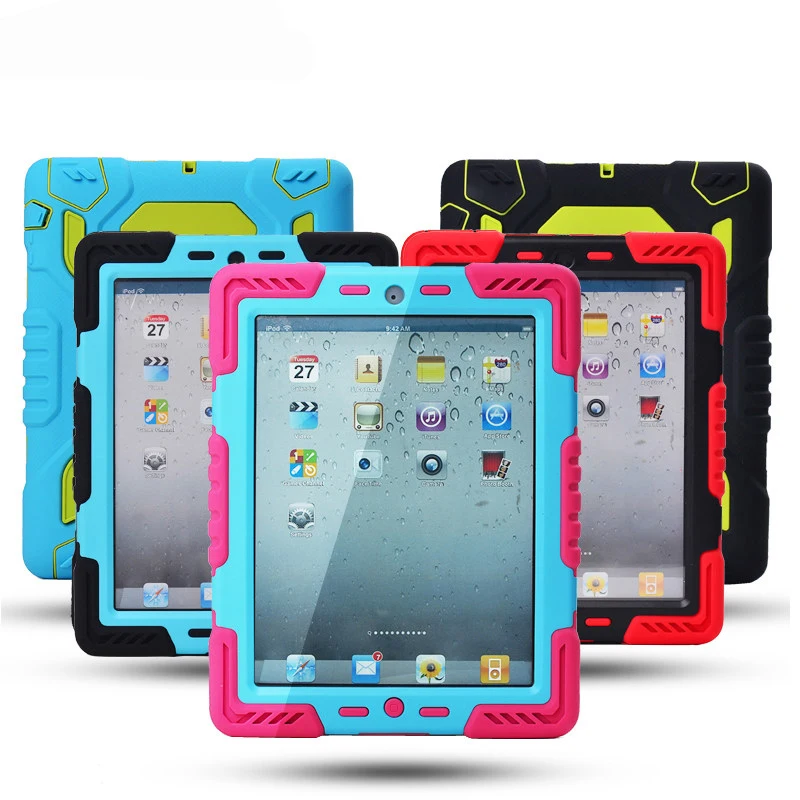 Чехол PePkoo для iPad 9,7,,, силиконовый чехол из поликарбоната, детский чехол для планшета с поворотом на 360, противоударный боковой Вертикальный чехол-подставка A1893 A1822