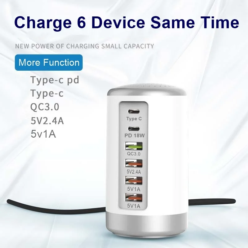 Быстрое зарядное устройство Tongdaytech 65 Вт USB концентратор Быстрая зарядка QC3.0