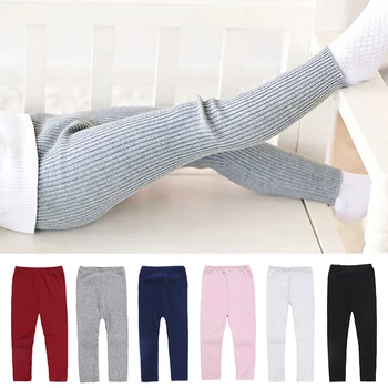 

Baby Girls Leggings Children Cute Stretchy Warm Solid Pattern Pants Trousers Bottoms 2-6T