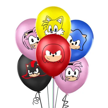 

15pcs 12inch Sonic Latex Balloons Hedgehog Ballon Baby Shower Bithday Party Decorations Animal Balloon