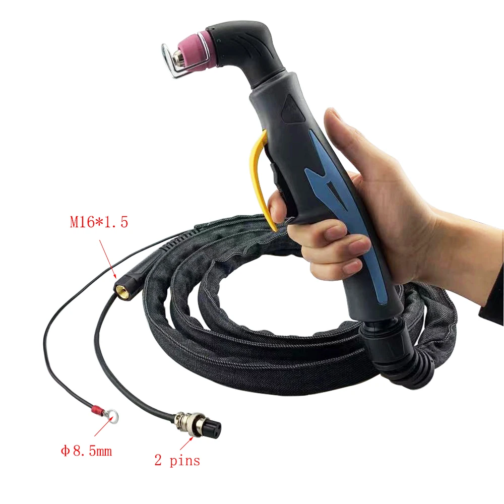 AG60 SG55 WSD60 Plasma Cutter Cutting Torch Gun Pilot Arc Completed 3M 5M CUT 18mm welding torch plasma cutter electrodes nozzles