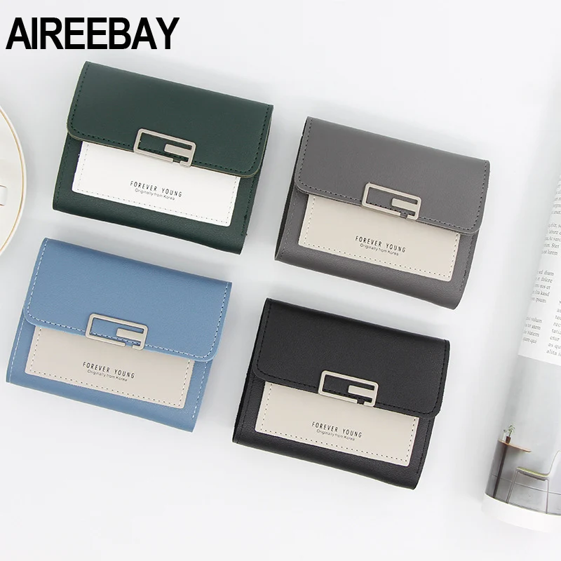 AIREEBAY мини-кошелек женский модный кошелек женский короткий маленький кошелек корейский стиль студенческий милый розовый женский кошелек, портмоне