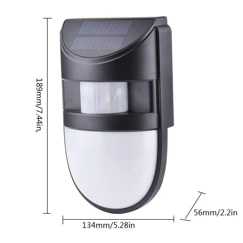 LED Solar Light Powered USB Recharge Solar Garden Light Yard Tree Door Human Body Induction Garden Light Doorbell