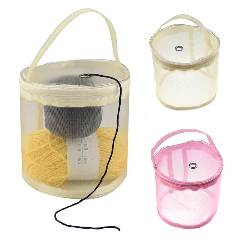 

Thread Storage Case Yarn Crochet Yarn Storage Organizer 1PC Zipper Closure DIY Hand-Knitted Tool Sewing Accessories