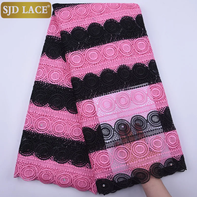 SJD кружевной гипюровый шнур кружево высокого качества Африканский кружевная