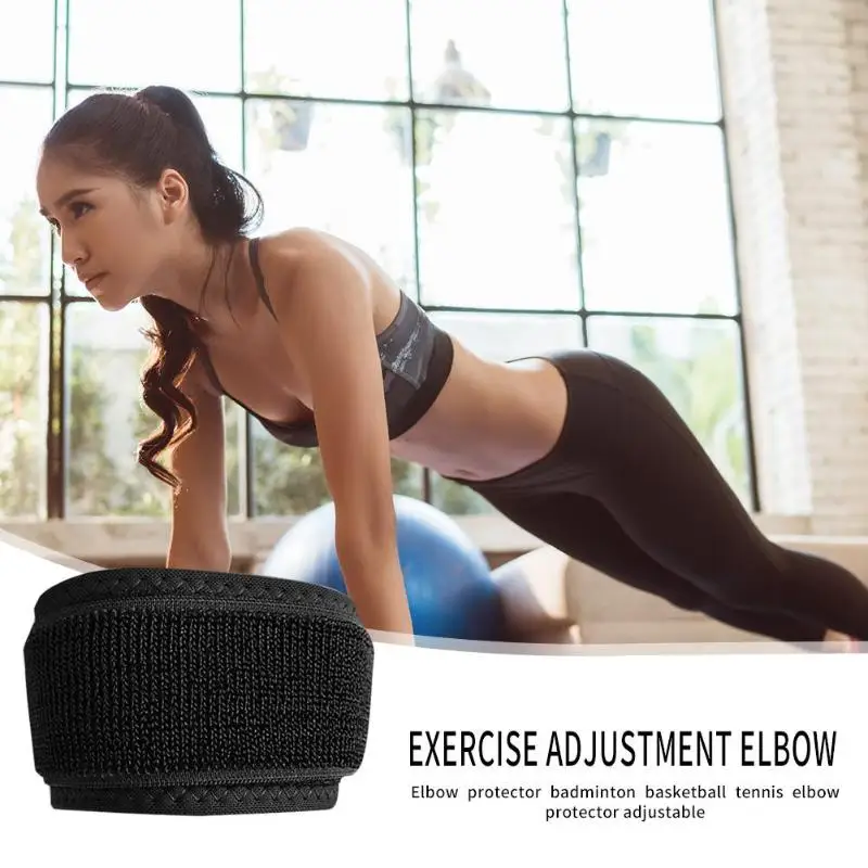 1pc Adjustable Breathable Basketball Badminton Tennis Elbow Protector Support Strap Compression Elbow Pads Prevent Injury