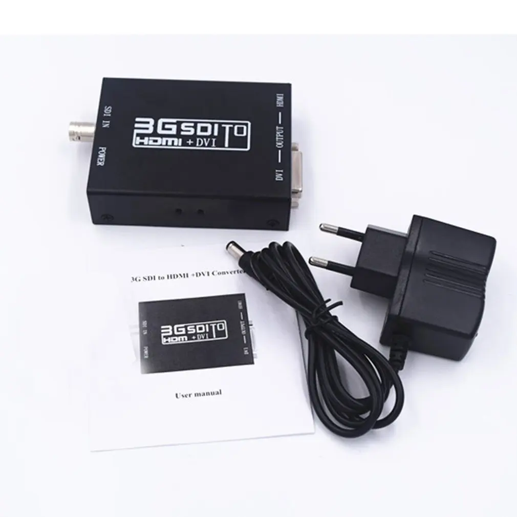 Лучшие продажи 3g SDI в HDMI+ DVI конвертер позволяет SD-SDI HD-SDI и 3G-SDI сигналы, показанные на дисплеях HDMI и DVI с адаптером питания
