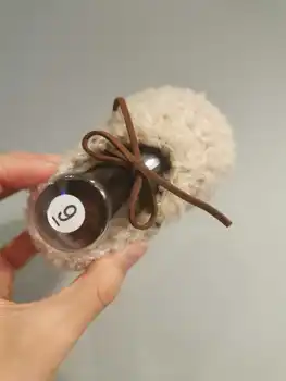 

Hand woven woolly bow Little Princess Baby Shoes