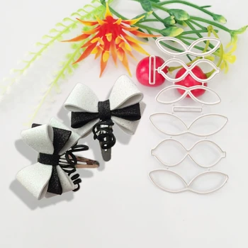 

Beautiful bow two sets of bow flower hair decorative metal cutting die clipbook paper knife die stamping die flower new die