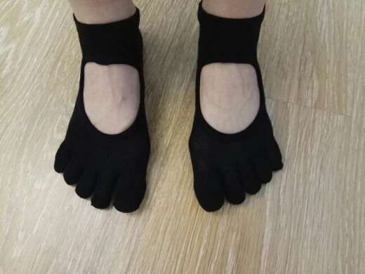 Reallion, женские носки для йоги, противоскользящие, пять пальцев, без спинки, силиконовые, Нескользящие, 5 Носок, носки для балета, спортзала, фитнеса, спорта, хлопковые носки