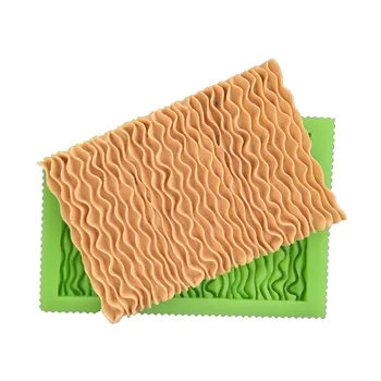 

Wave Curved Silicone Mold Gum Paste Fondant Mold Cake Ruffle Border Decor