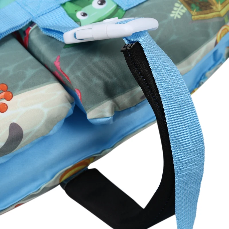 Cartoon Children's Life Jacket Buoyancy Vest Cute Baby Floating Suit Swimming Foam Belt Safety Buckle Environmental Protection L