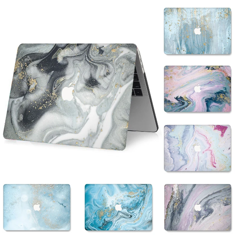 

Fashion Marble Pattern Case Notebook Sleeve Case for Macbook 2018 Air 13 Pro Retina 11 12 13 15 inch Hard Cover Funda A1989