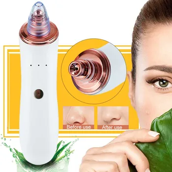 

USB Rechargeable Skin Care Pimple Acne Electric Tools Face Vacuum Suction Pore Cleaning Massage Portable Blackhead Remover
