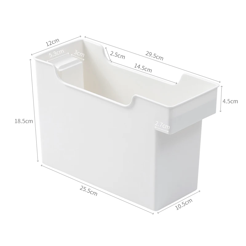 Beige White L BNBS кухонный Органайзер хранилище коробка контейнер для хранения пластиковый органайзер коробки для хранения и организации кухонных принадлежностей - Цвет: Beige White L