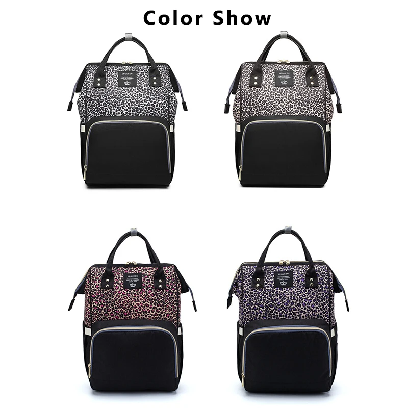 LEQUEEN Large Capacity Diaper Bag Mummy Maternity bag Nappy Nursing Bags Women Travel Backpacks Fashion Baby Bag