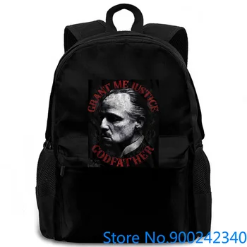 

THE GODFATHER JUSTICE BLACK adult Style Swag women men backpack laptop travel school adult student