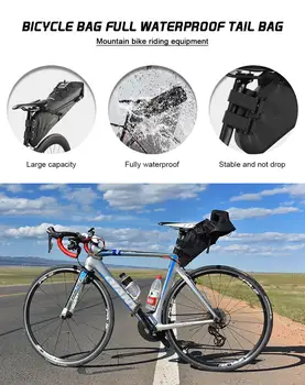 

2020 NEW Large Capacity Rear Seat Bag Road Mountain Bike Riding Nylon Full Waterproof Tail Bag Outdoor Cycling Equipment
