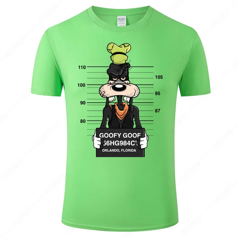 Забавная Мужская футболка Goofy из мультфильма Диснея с аниме уникальный дизайн
