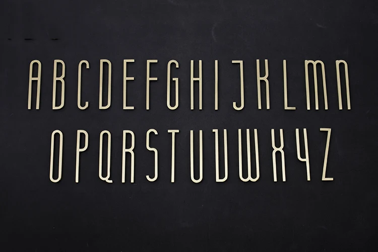 A to Z# золотые латунные буквы, декоративные наклейки на стену/буквы, символики, Персонализация дома, двери, адресные знаки, с клеем