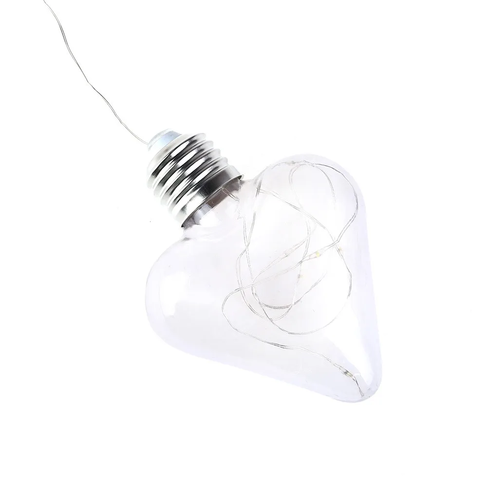 NEWKBO Portable Modern Simple Originality 100 Bulbs Loving Heart Decorative Lamp String With Copper Wire Cell Case