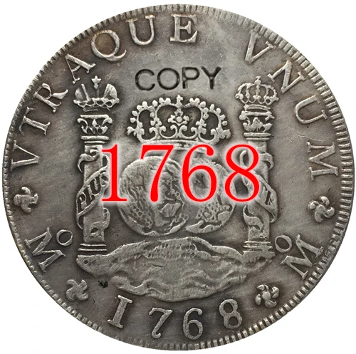 1765-1771 7 монеты Мексика MF 8 реалов копия монет