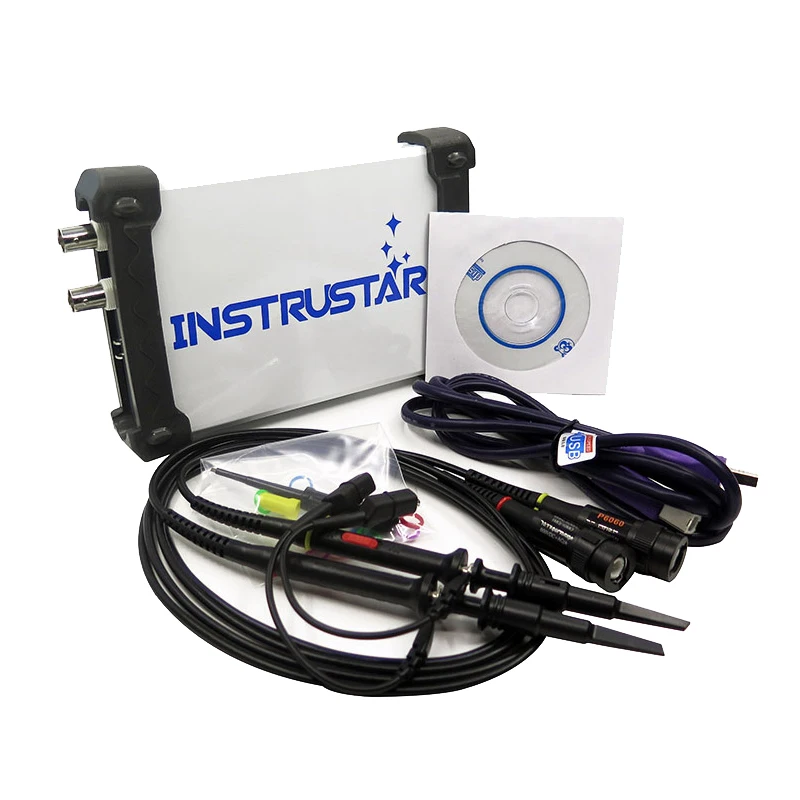 ISDS2062B Virtual PC USB oscilloscope DDS signal 2CH 20 MHz bandwidth 60MSa / s 12bit ADC FFT analyzer Free shipping