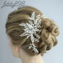 Luxury Handmade Crystal Hair Clip Wedding Hair Accessories Bride Headwear Bridal Accessories Wedding Hairpieces for Women